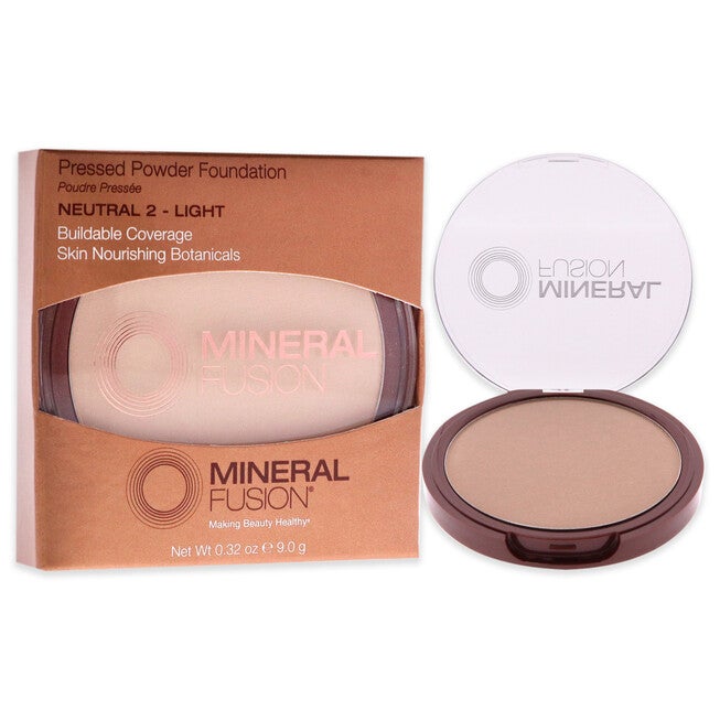Pressed Powder Foundation - 02 Neutral by Mineral Fusion for Women - 0.32 oz Foundation, See Description, alternate image number 2