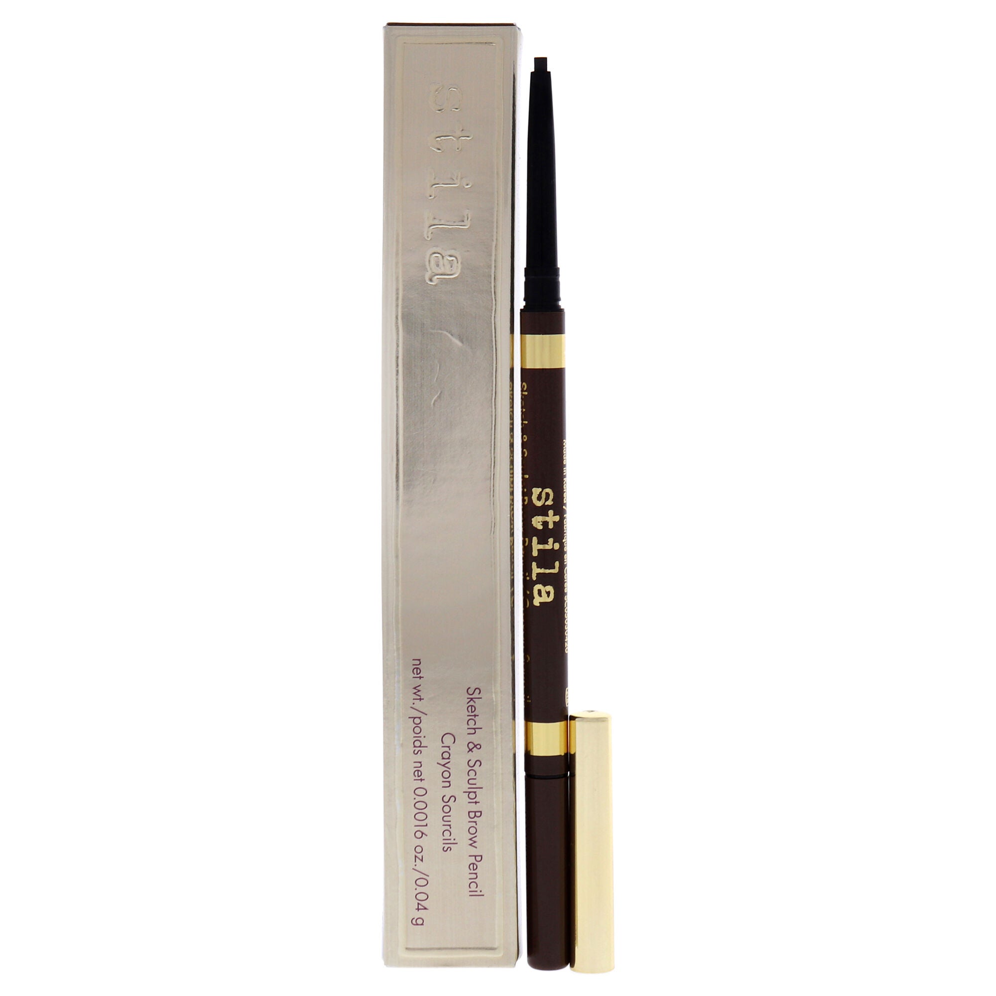 Sketch And Sculpt Brow Pencil - Dark by Stila for Women - 0.0016 oz Eyebrow Pencil, See Description, hi-res image number 0