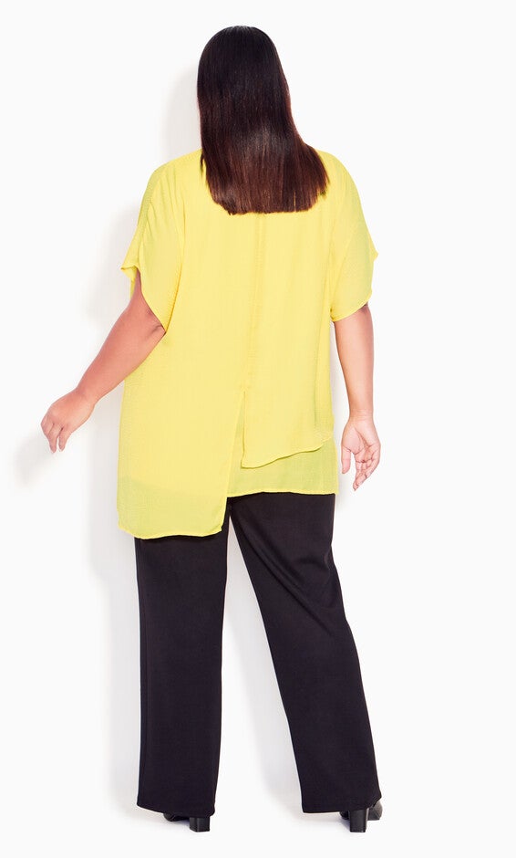 Isla Layered Tunic - lemon, , alternate image number 3