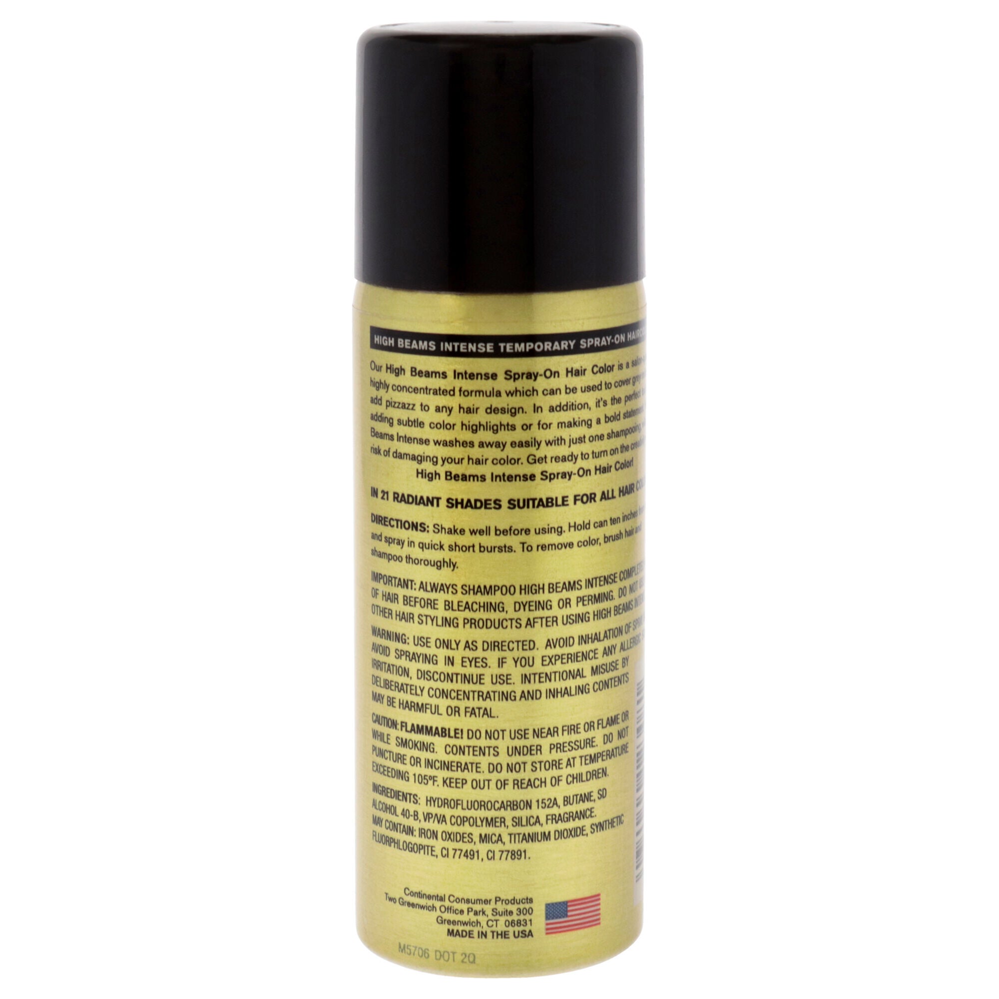 High Beams Intense Temporary Spray - 30 Brown Black by Salon Grafix for Unisex - 2.7 oz Hair Color, See Description, alternate image number 1