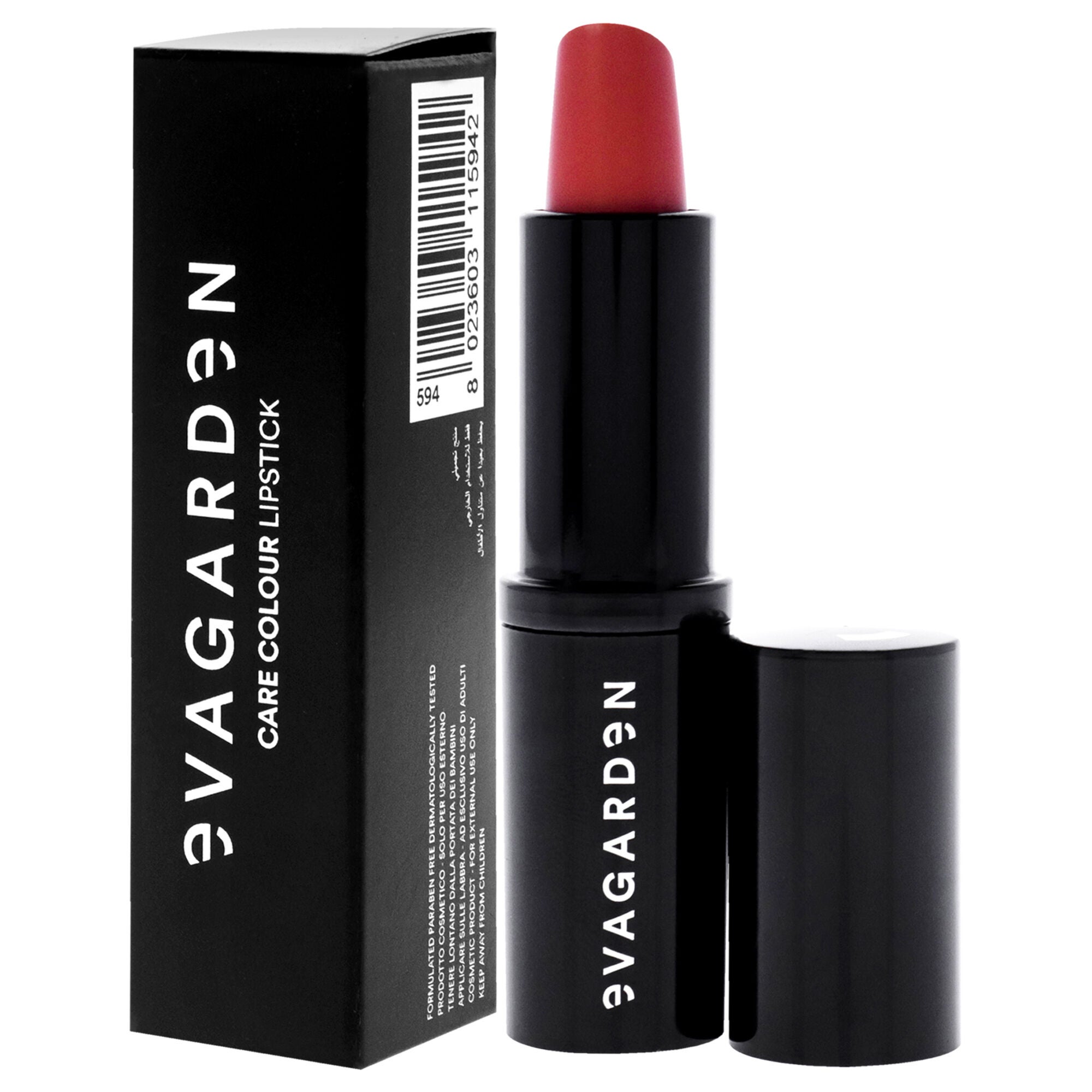 Care Colour Lipstick - 594 Coral Haze by Evagarden for Women - 0.10 oz Lipstick, See Description, alternate image number 3