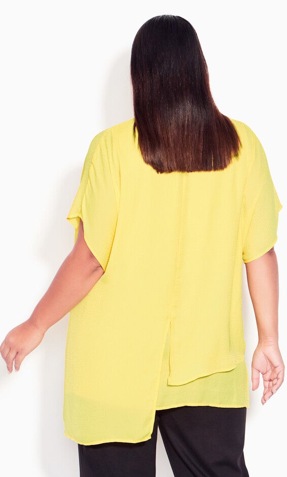 Isla Layered Tunic - lemon, , alternate image number 1
