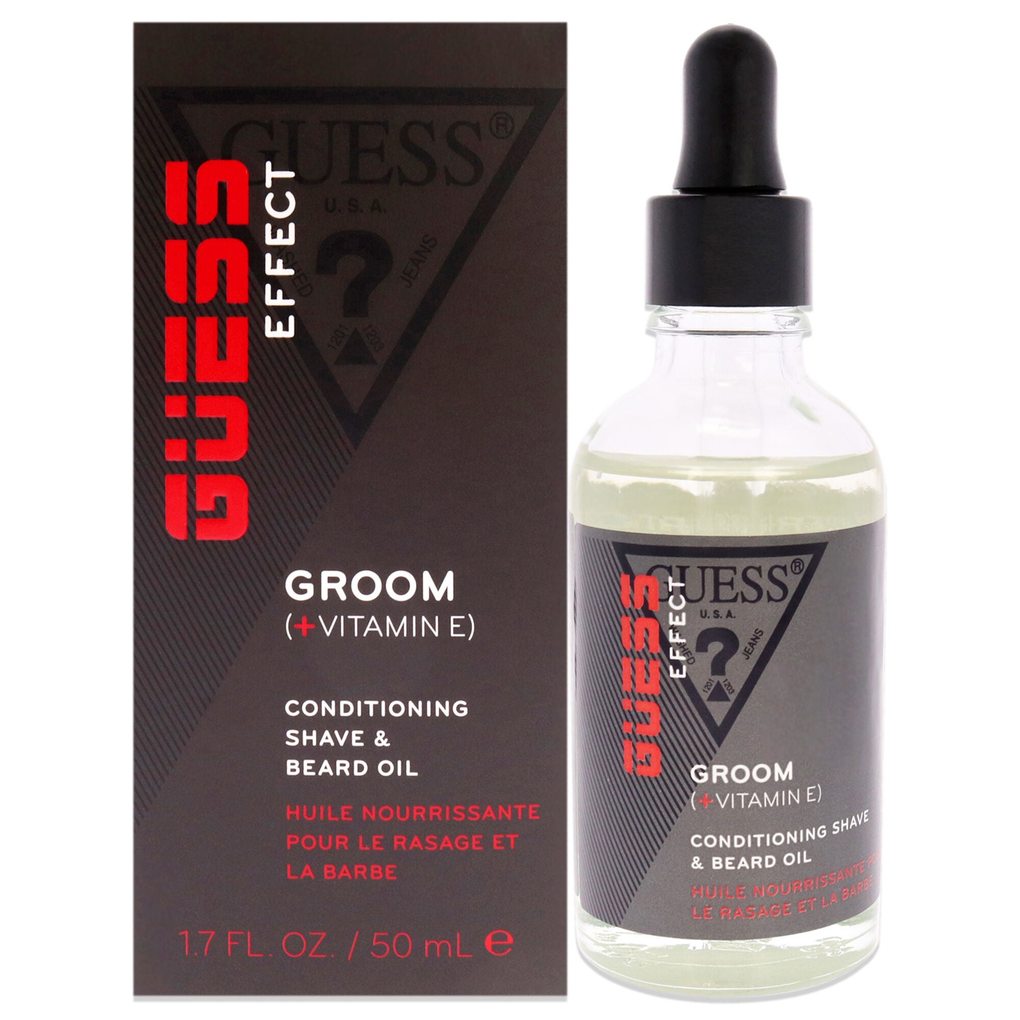 Guess Effect Boost Conditioning Shave and Beard Oil by Guess for Men - 1.7 oz Oil, See Description, hi-res image number 0