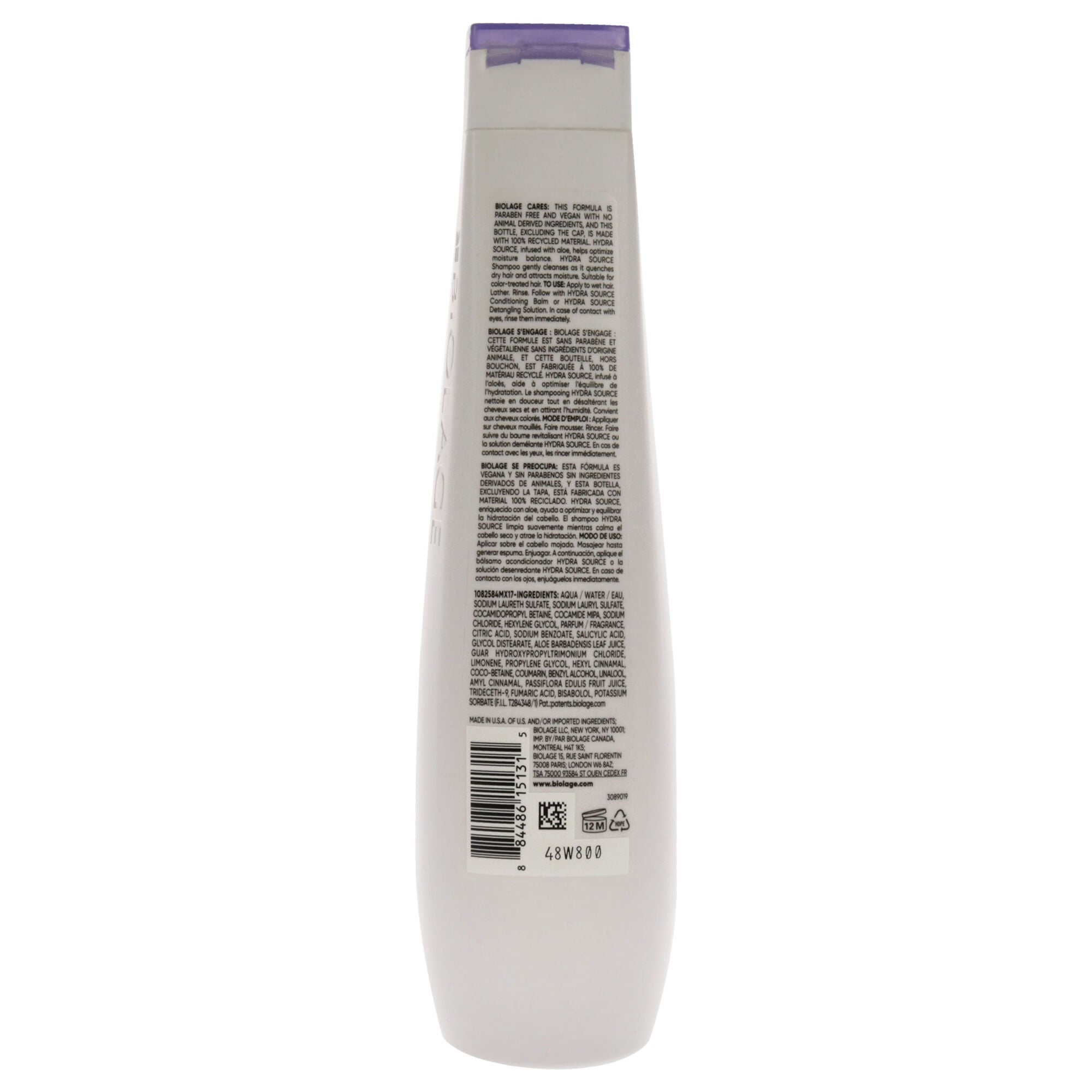 Biolage HydraSource Shampoo by Matrix for Unisex - 13.5 oz Shampoo, , alternate image number 2
