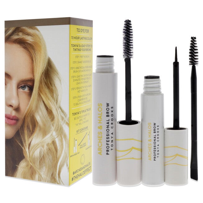 Brow Hero Tint Kit - Mocha Blonde by Arches and Halos for Women - 3 Pc 0.169oz Clear Brow Gel, 0.270 Brow Hero Tint, Dual-Ended Angled Brush, NA, alternate image number 3