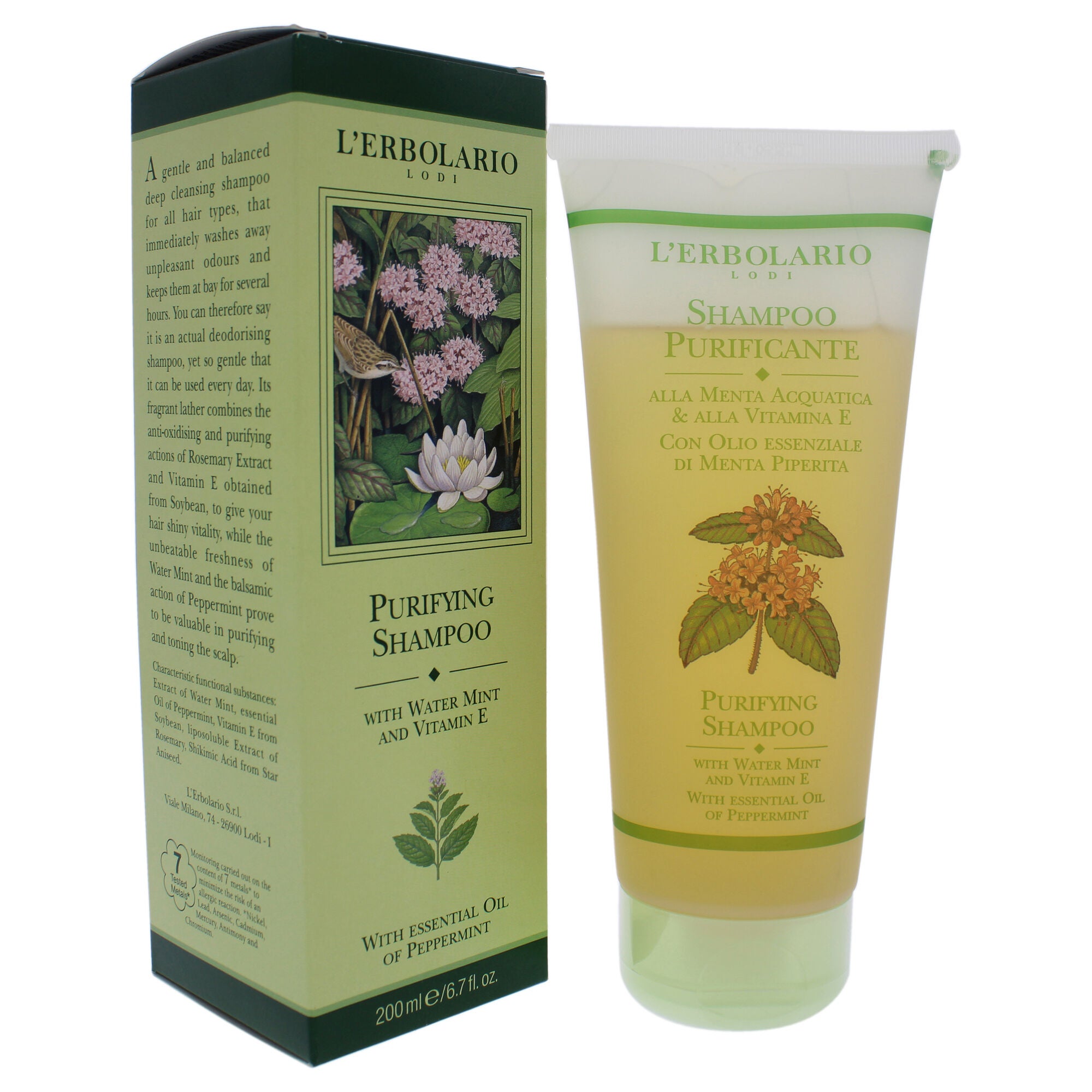 Purifying Shampoo by LErbolario for Unisex - 6.7 oz Shampoo, , alternate image number 6