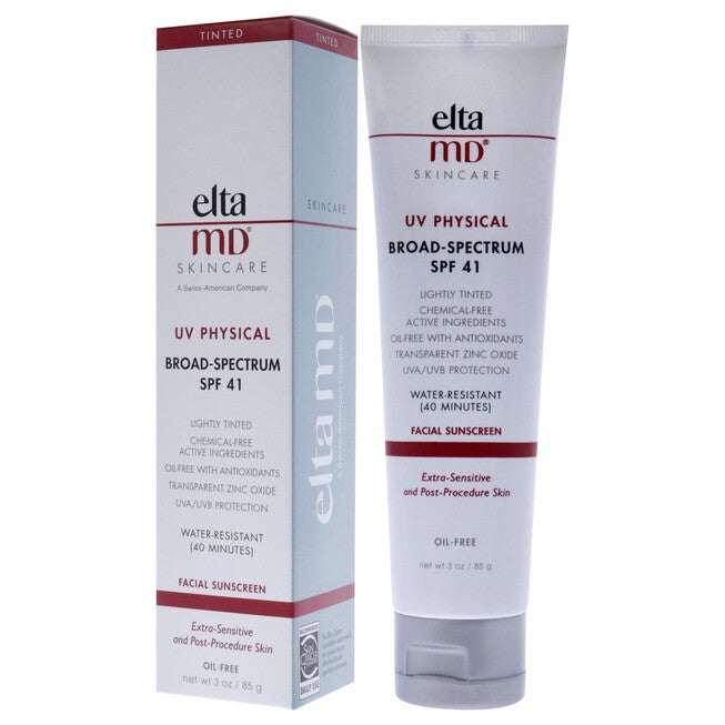 UV Physical Sunscreen SPF 41 by EltaMD for Unisex - 3 oz Sunscreen, , alternate image number null