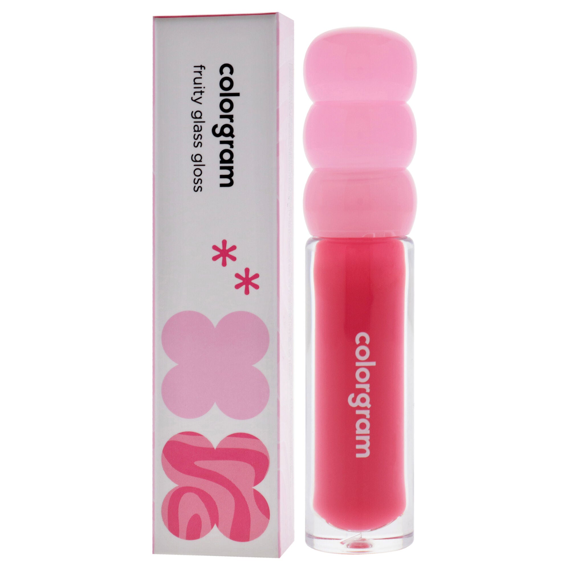 Fruity Glass Gloss - 03 Giggle Strawberry by Colorgram for Women - 0.1 oz Lip Gloss, Pink, alternate image number 3