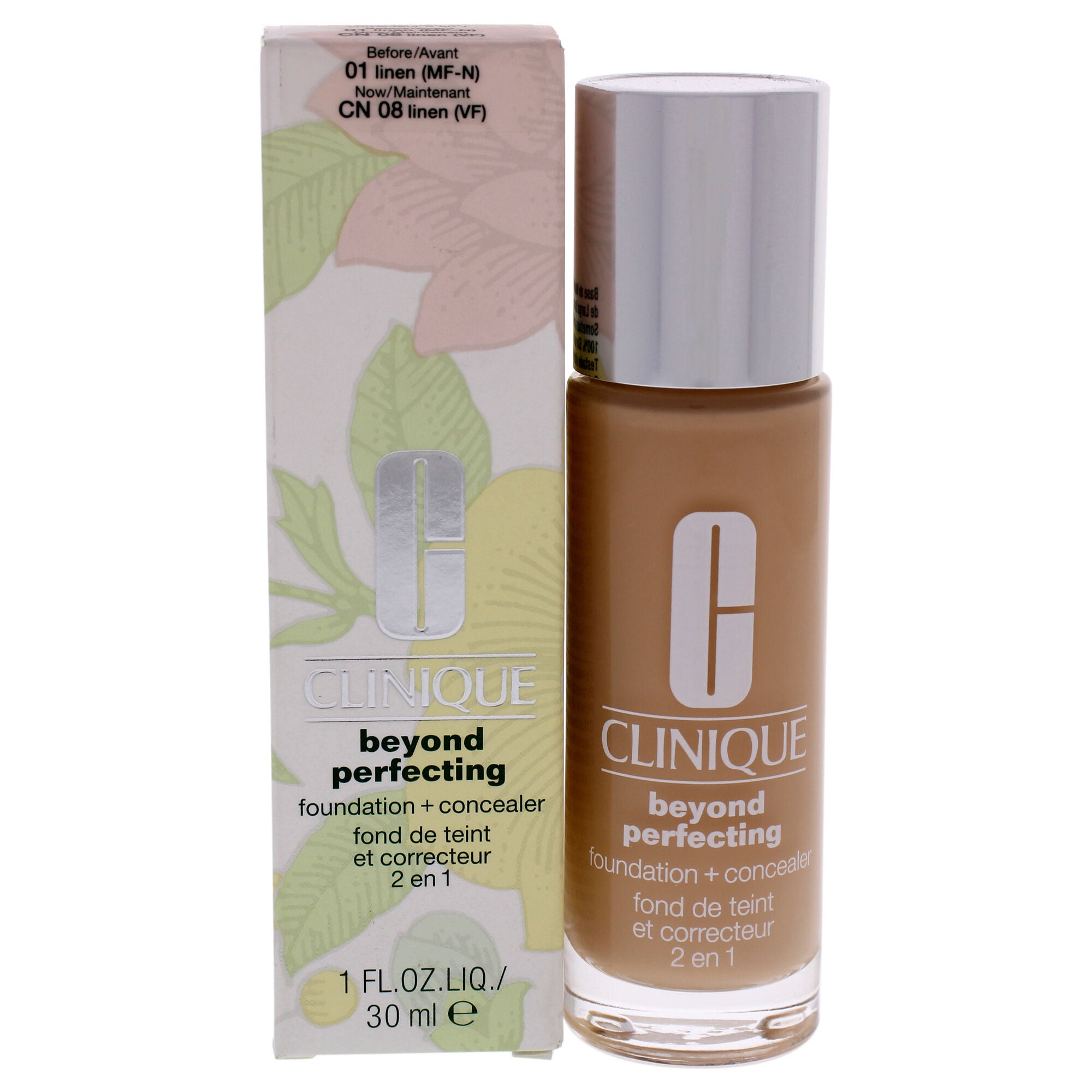 Beyond Perfecting Foundation Plus Concealer - 08 Linen by Clinique for Women - 1 oz Makeup, , alternate image number 5