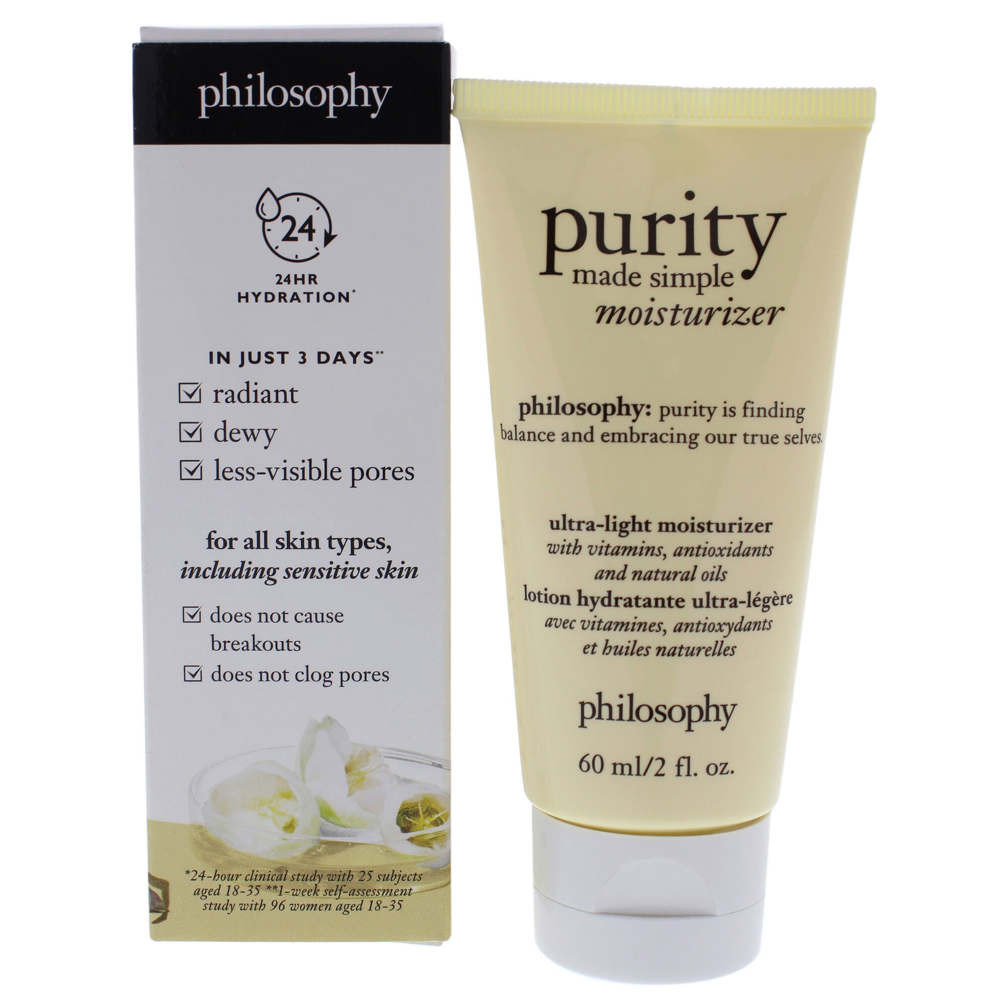 Purity Made Simple Moisturizer by Philosophy for Unisex - 2 oz Moisturizer, See Description, hi-res image number 0