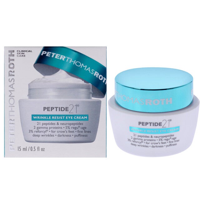 Peptide 21 Wrinkle Resist Eye Cream by Peter Thomas Roth for Unisex - 0.5 oz Cream, See Description, hi-res image number 0