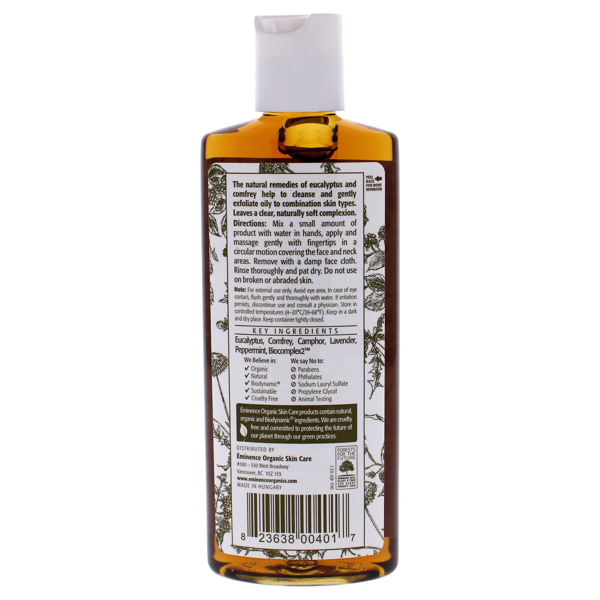 Eucalyptus Cleansing Concentrate by Eminence for Unisex - 4.2 oz Cleanser, See Description, alternate image number 1