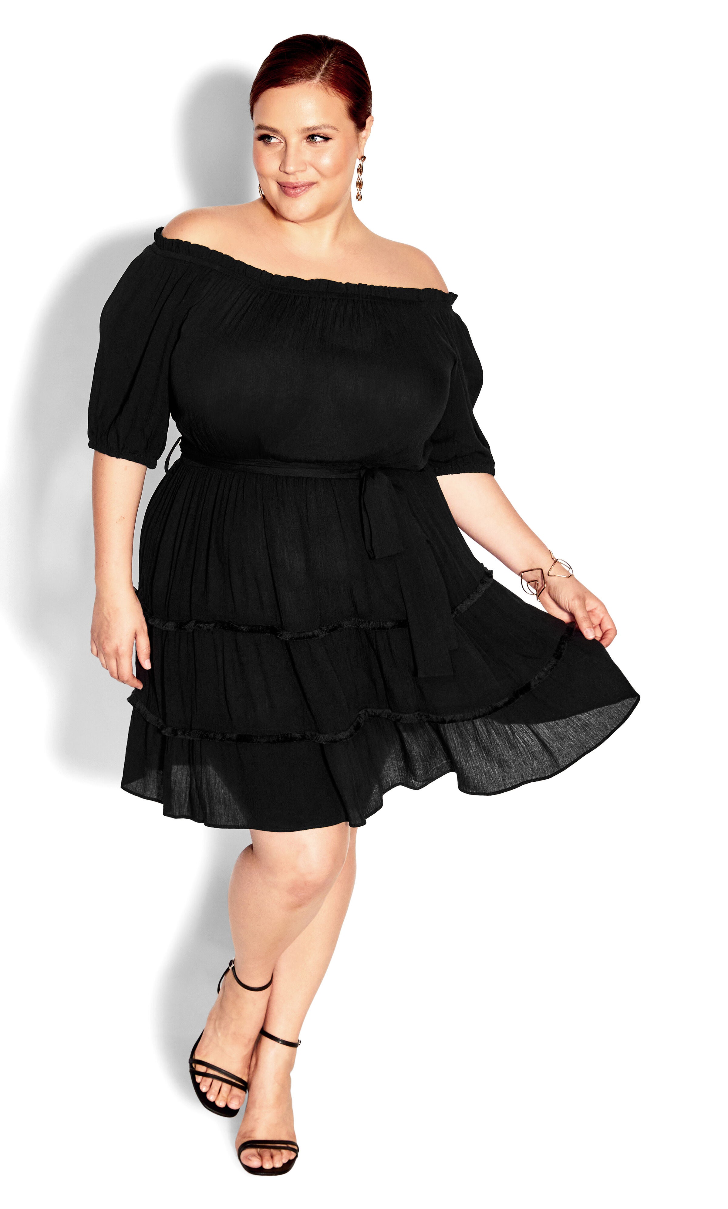 Fiesta Fringe Dress - black, , alternate image number 1