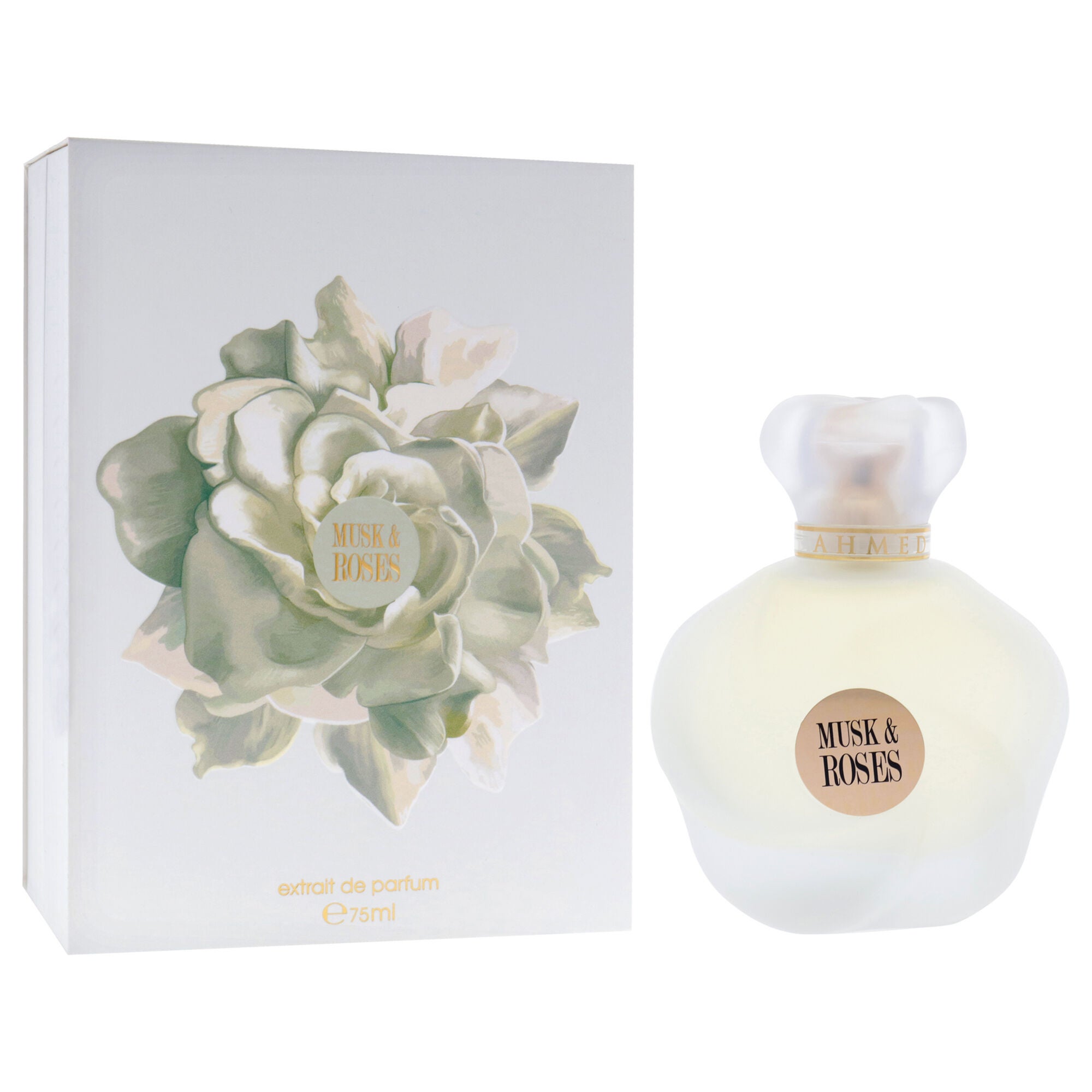 Musk and Roses by Ahmed Al Maghribi for Unisex - 2.53 oz Extrait De Parfum Spray, Clear, alternate image number 2