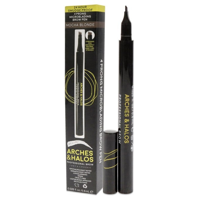 Microblading Brow Shaping Pen - Mocha Blonde by Arches and Halos for Women - 0.026 oz Eyebrow Pen, See Description, alternate image number 3