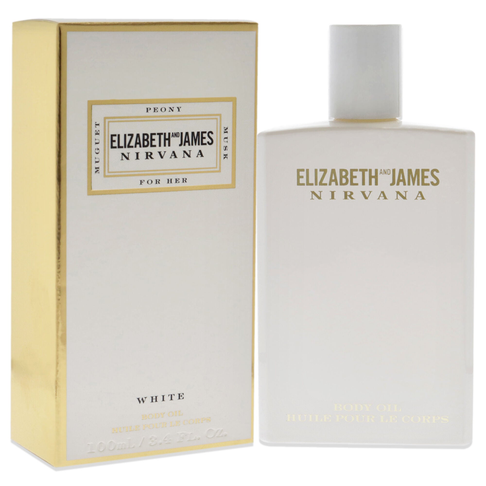 Nirvana White Body Oil by Elizabeth and James for Women - 3.4 oz Oil, See Description, alternate image number 2