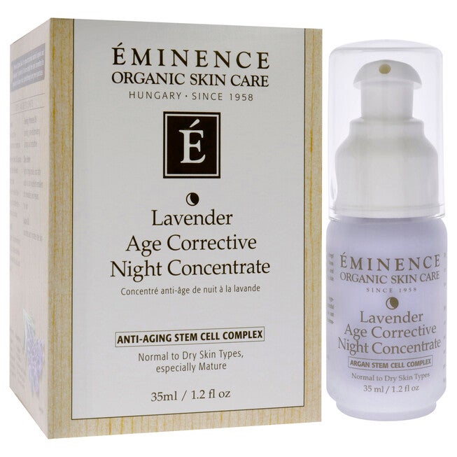 Lavender Age Corrective Night Concentrate by Eminence for Unisex - 1.2 oz Serum, See Description, alternate image number 1