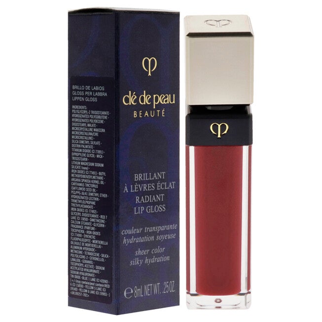 Radiant Lip Gloss - 8 Fire Ruby by Cle De Peau for Women - 0.25 oz Lip Gloss, See Description, alternate image number 2