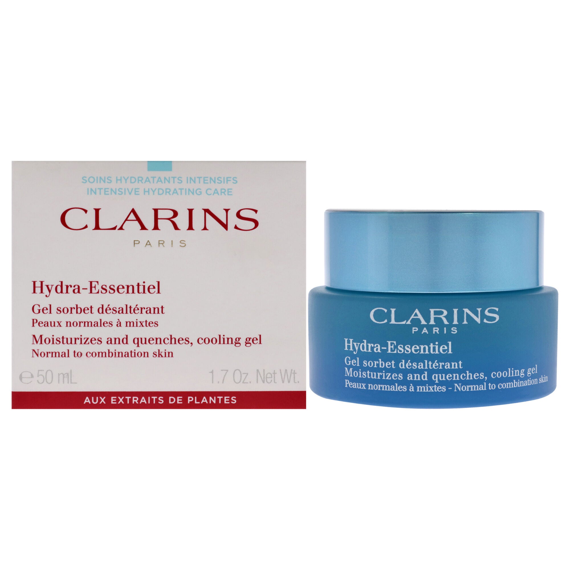 Hydra-Essentiel Cooling Gel - Normal to Combination Skin by Clarins for Unisex - 1.7 oz Gel, See Description, hi-res image number 0