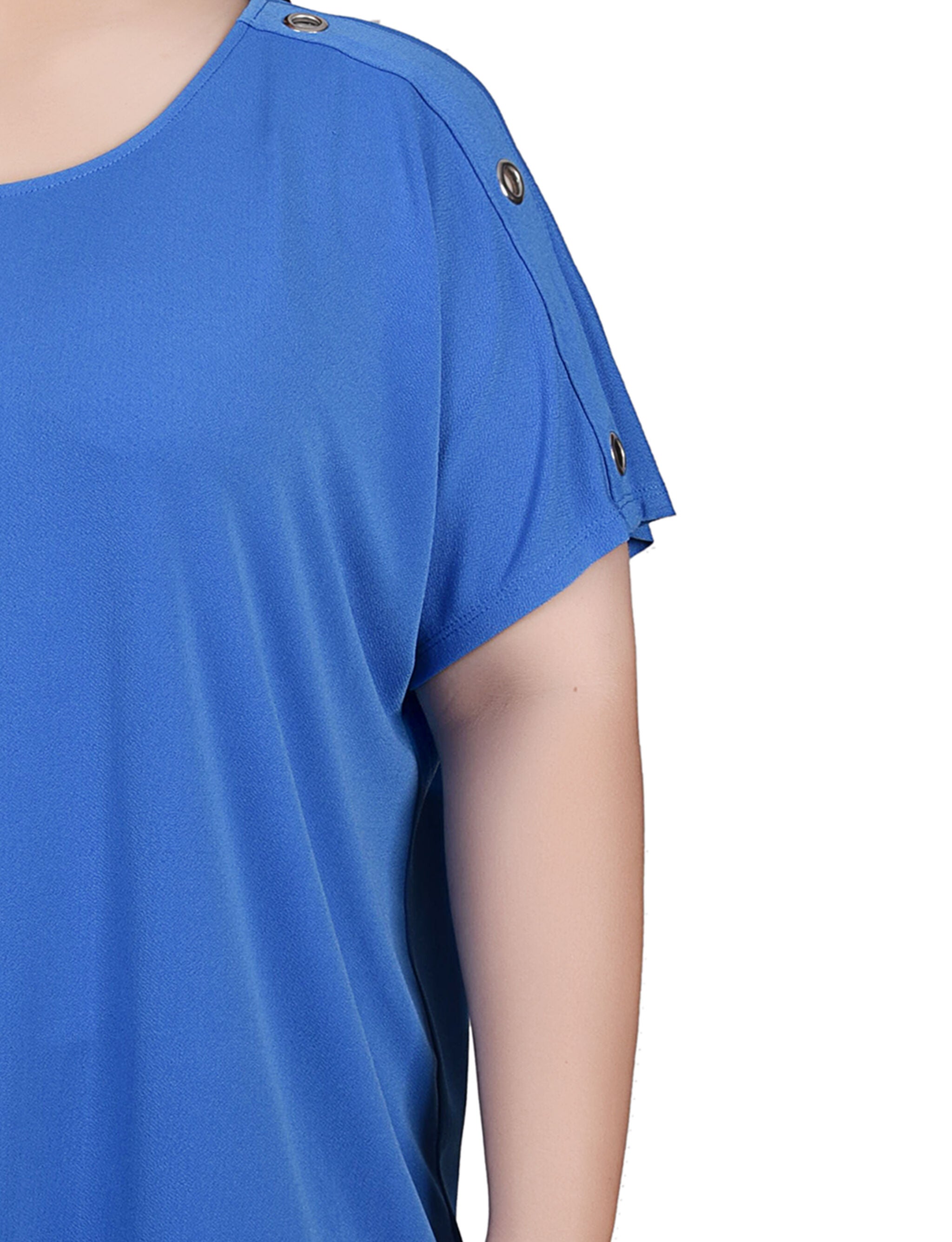 Short Sleeve Extended Sleeve Tunic Top, , alternate image number 5