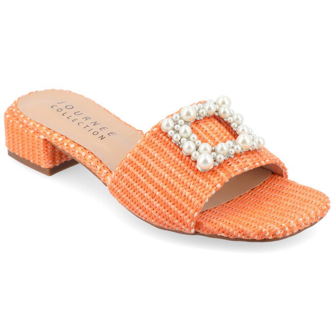 Women's Tru Comfort Foam Justina Sandals, Orange, hi-res image number 0