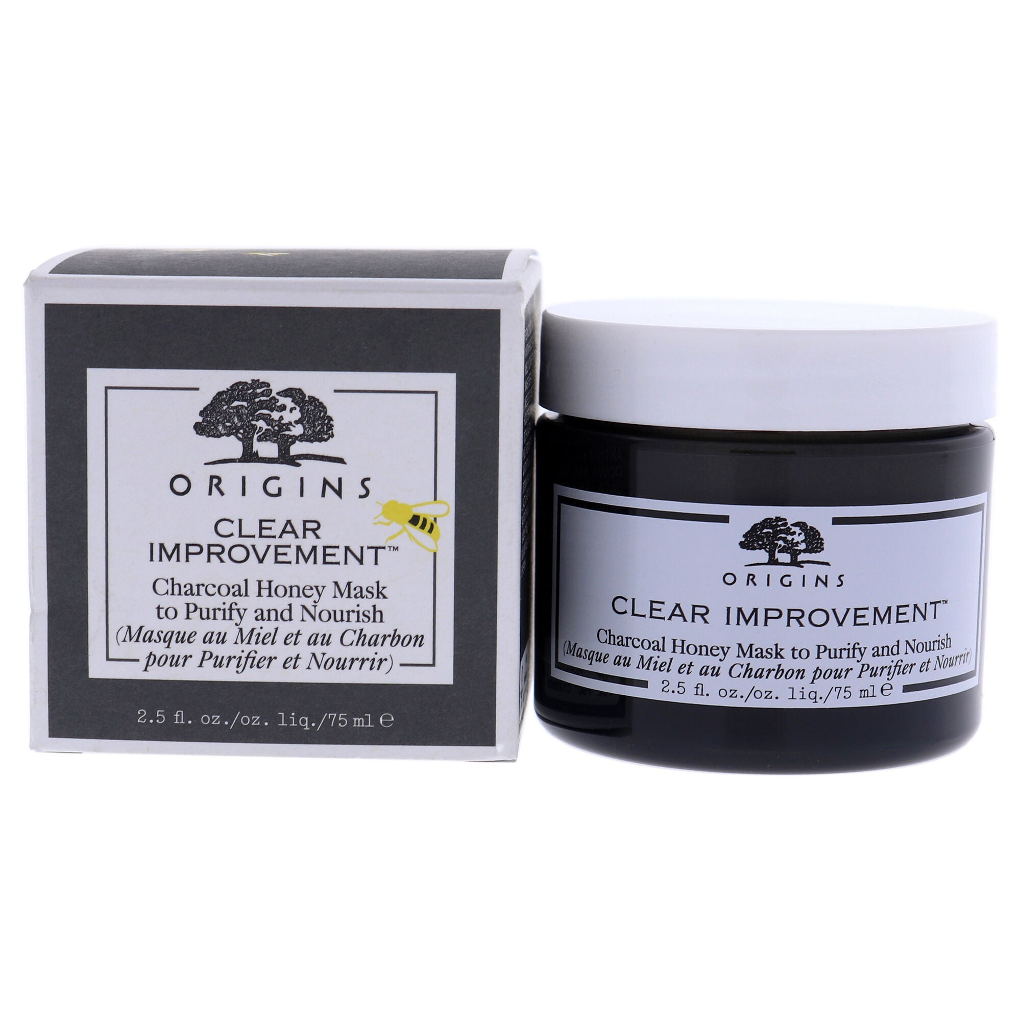Clear Improvement Charcoal Honey Mask to Purify and Nourish by Origins for Unisex - 2.5 oz Mask, See Description, hi-res image number 0