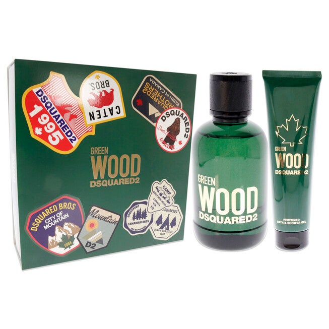 Green Wood by Dsquared2 for Men - 2 Pc Gift Set 3.4oz EDT Spray, 5.0oz Bath and Shower Gel, See Description, alternate image number 2