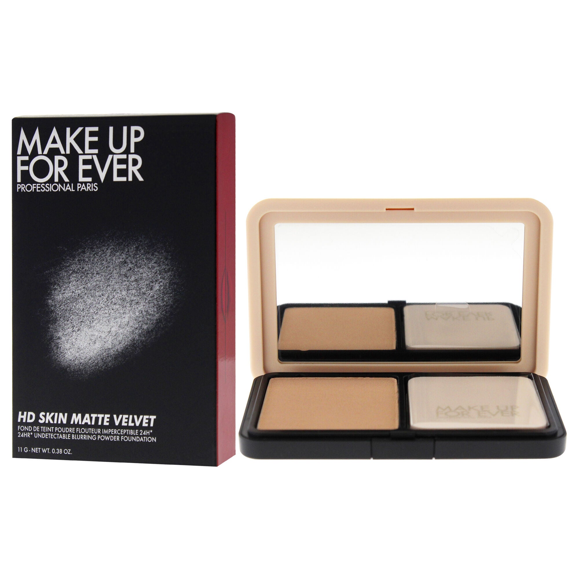 HD Skin Matte Velvet Powder Foundation - 1R12 Cool Ivory by Make Up For Ever for Women - 0.38 oz Foundation, Brown, alternate image number 4