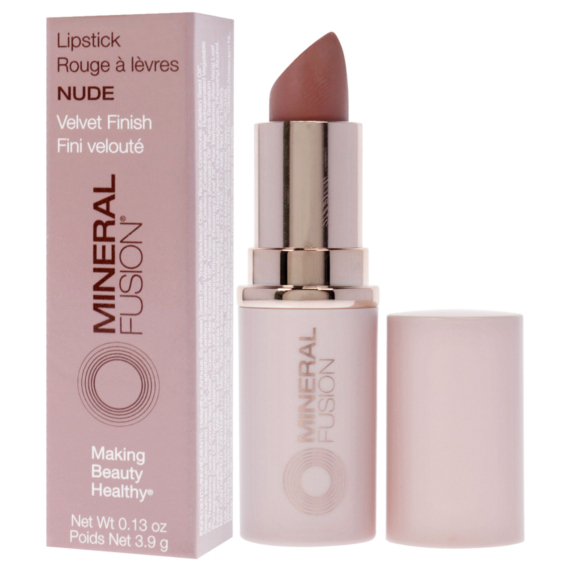 Velvet Finish Lipstick - Nude by Mineral Fusion for Women - 0.13 oz Lipstick, See Description, alternate image number 3
