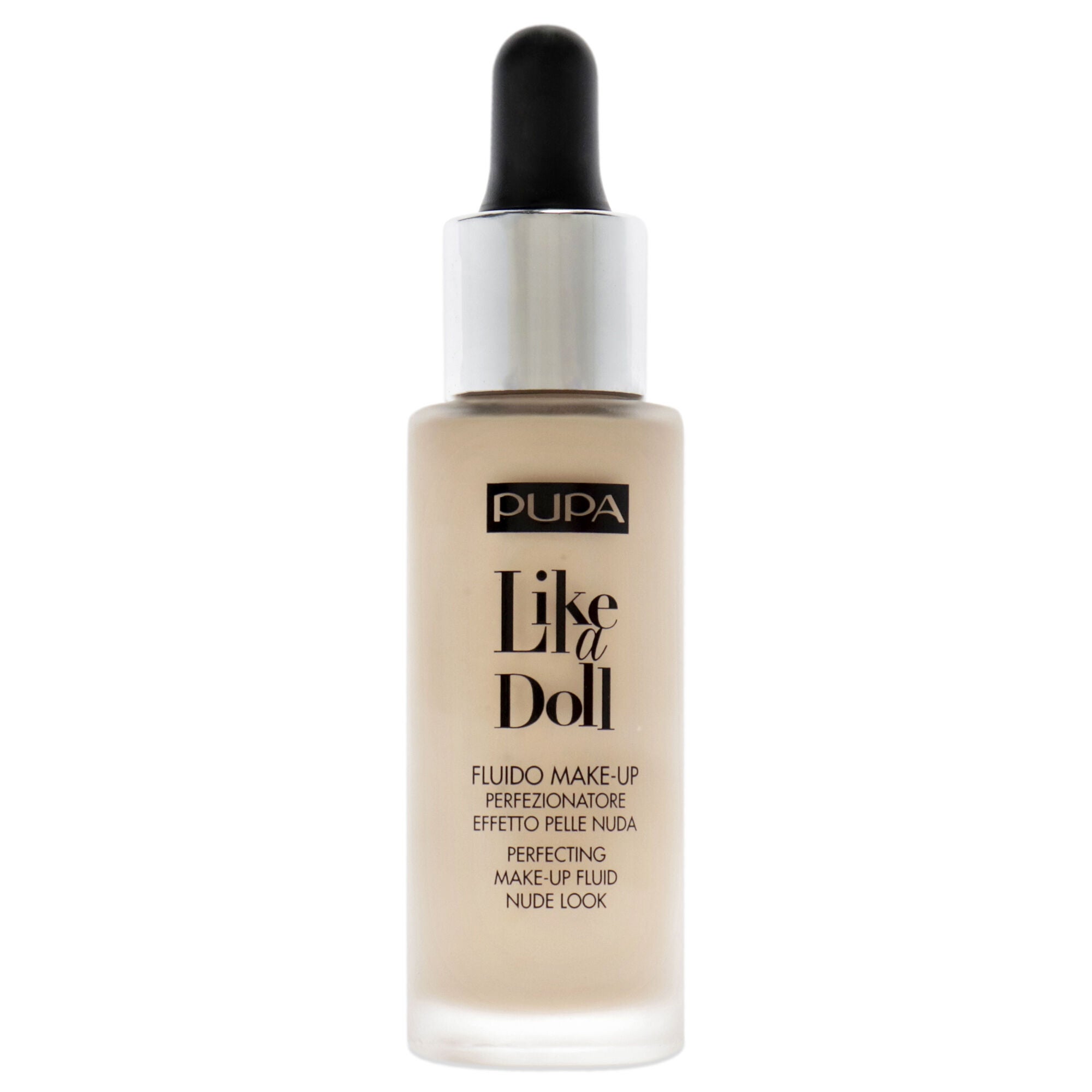 Like A Doll Perfecting Make-Up Fluid Nude Look Foundation SPF 15 - 020 Light Beige by Pupa Milano for Women - 1.01 oz Foundation, , alternate image number 5