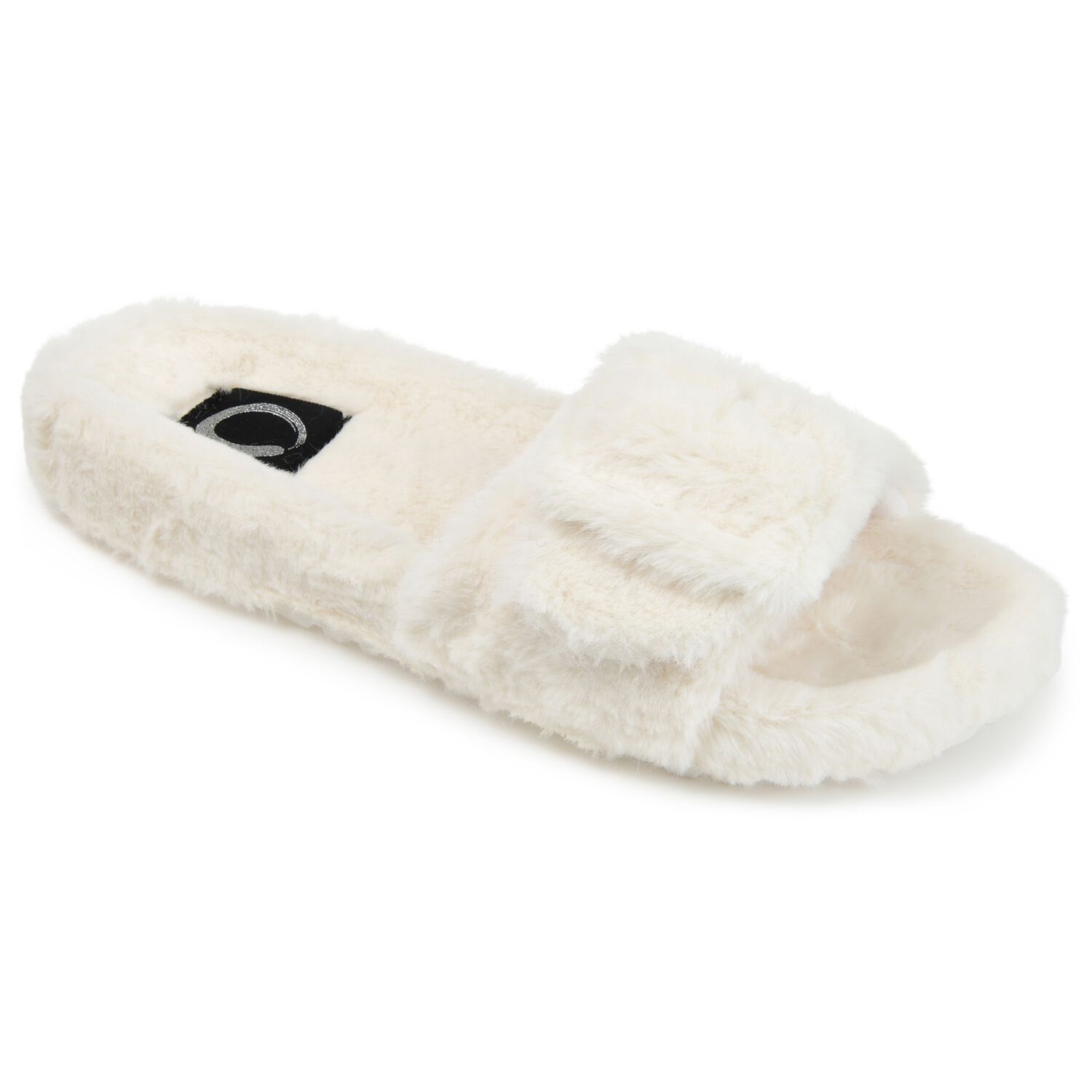 Women's Faux Fur Shadow Slipper, Ivory, hi-res image number 0
