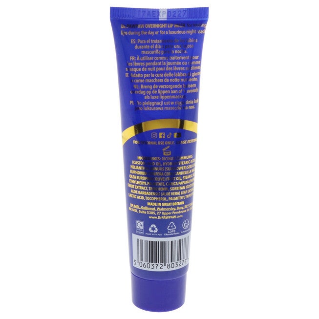 Multipurpose Overnight Lip Mask by Dr. PawPaw for Women - 0.84 oz Lip Mask, See Description, alternate image number 1