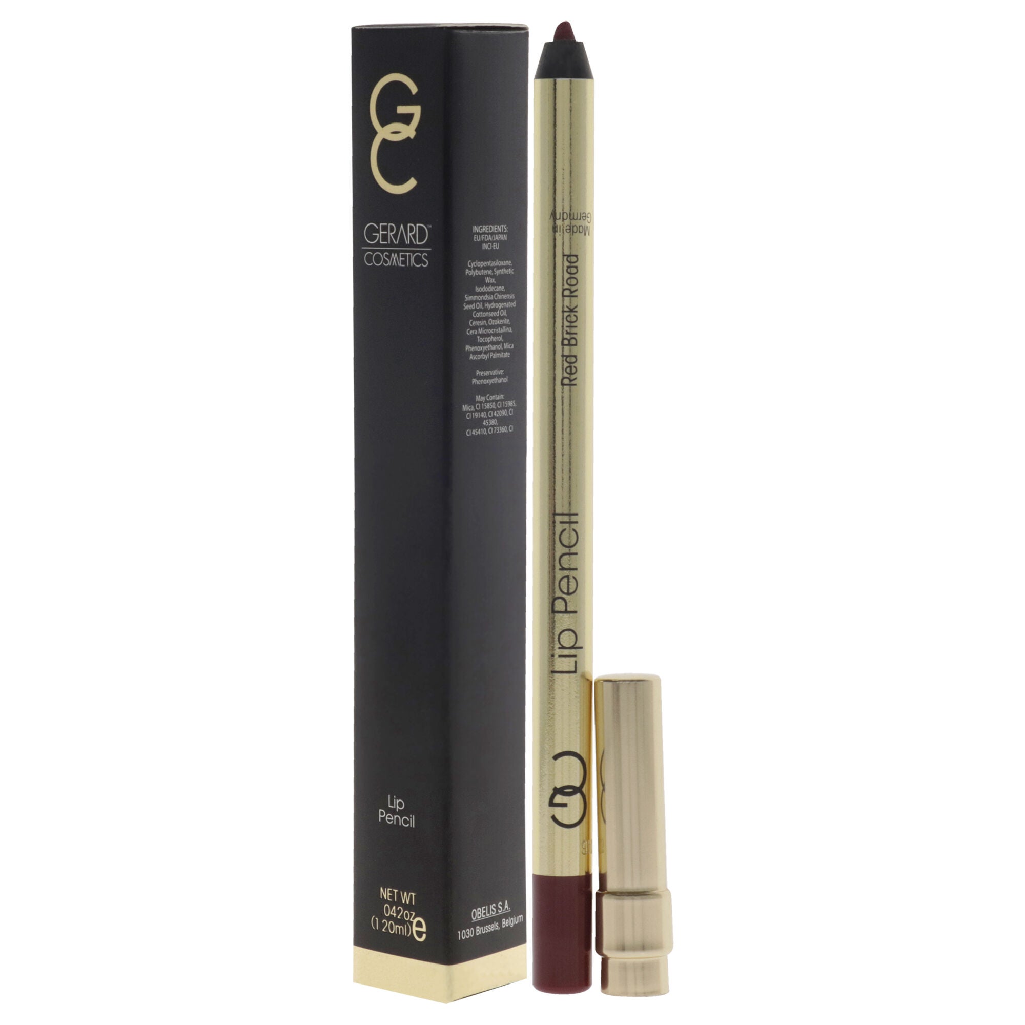 Lip Pencil - Red Brick Road by Gerard Cosmetic for Women - 0.4 oz Lip Pencil, See Description, alternate image number 3