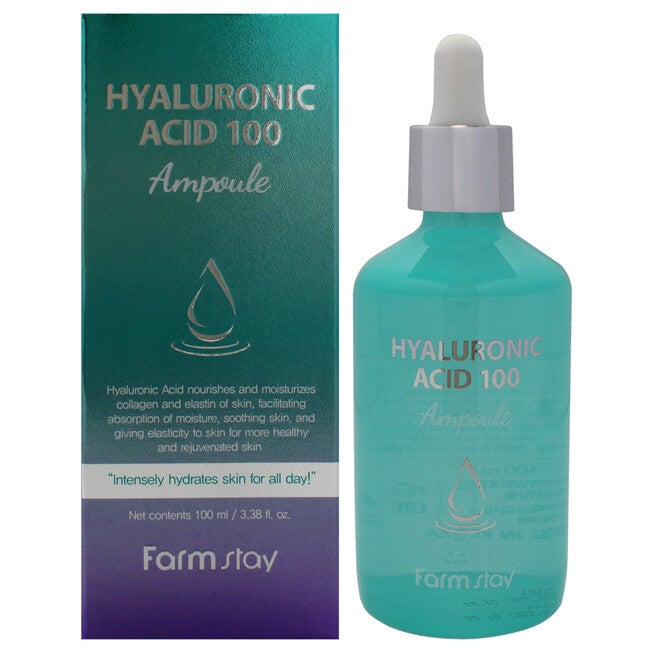 Hyaluronic Acid 100 Ampoule by FarmStay for Women - 3.38 oz Treatment, See Description, hi-res image number 0