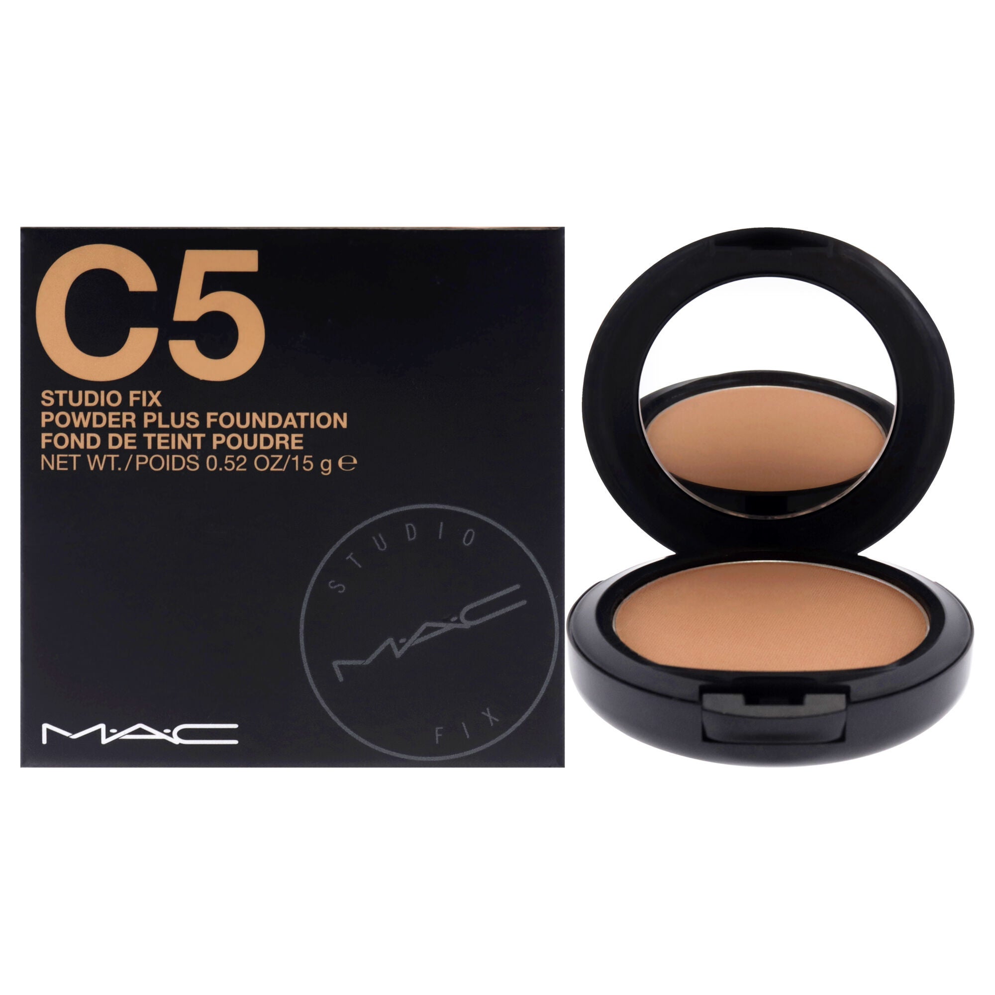 Studio Fix Powder Plus Foundation - C5 by MAC for Women - 0.52 oz Foundation, See Description, hi-res image number 0