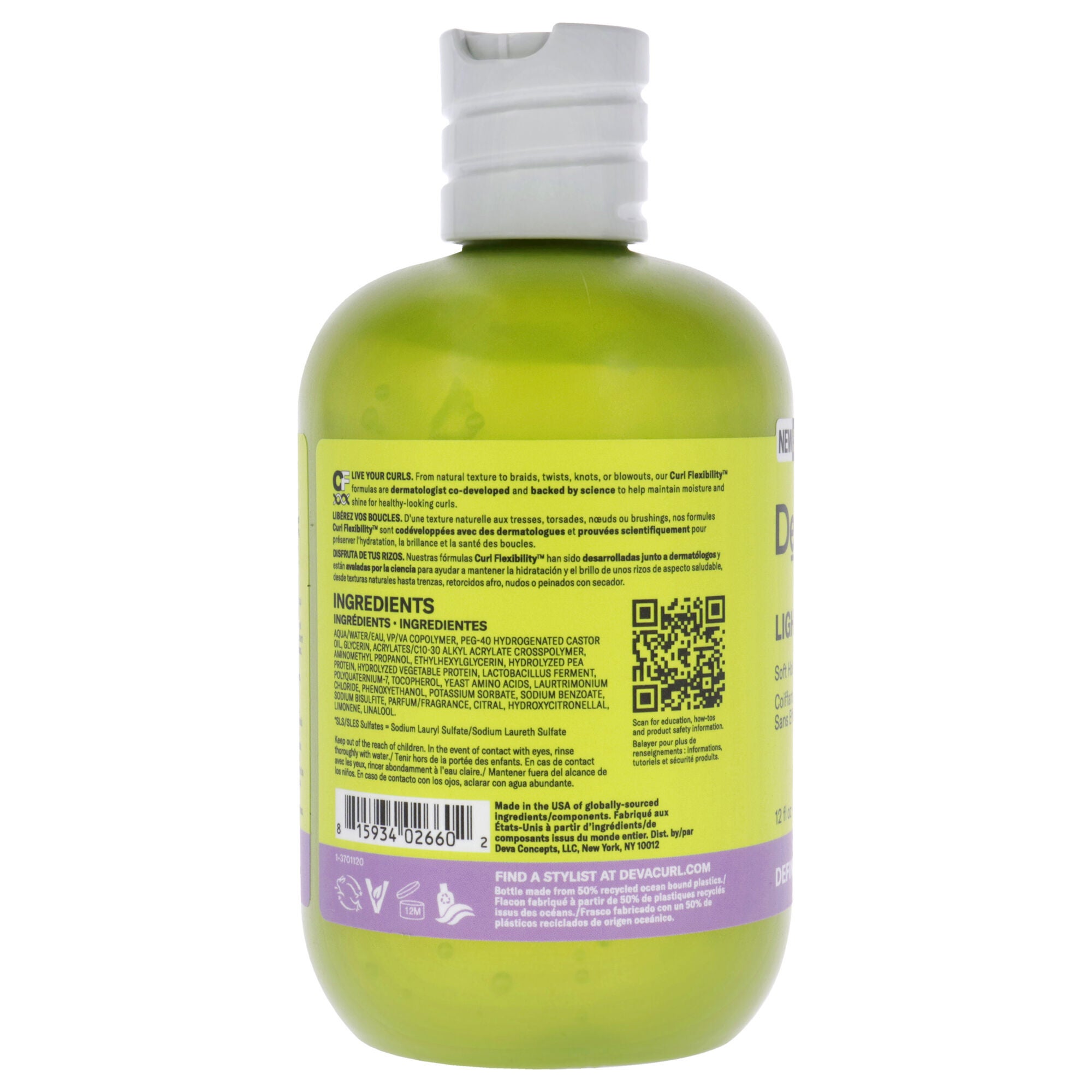Light Defining Gel-NP by DevaCurl for Unisex - 12 oz Gel, , alternate image number 4