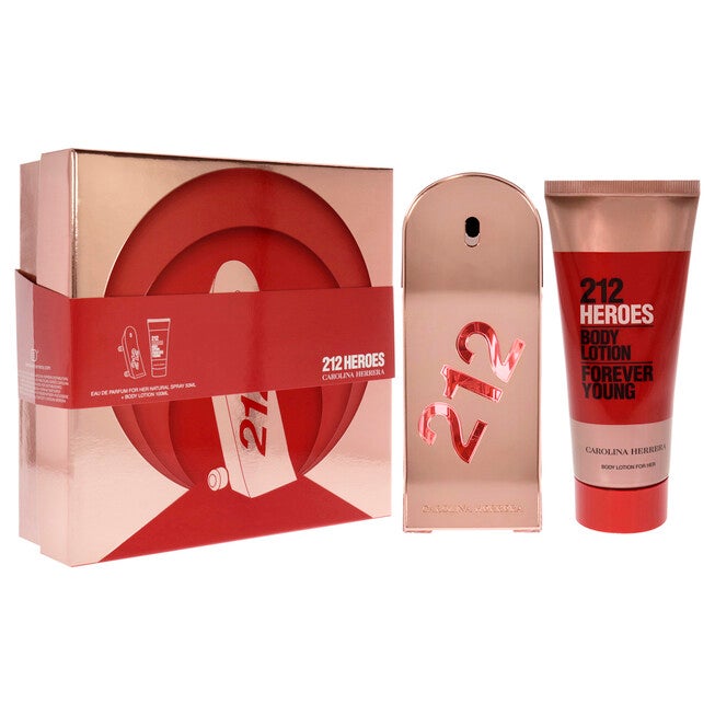212 Heroes Forever Young by Carolina Herrera for Women - 2 Pc Gift Set 1.7oz EDP Spray, 3.4oz Body Lotion, See Description, alternate image number 1
