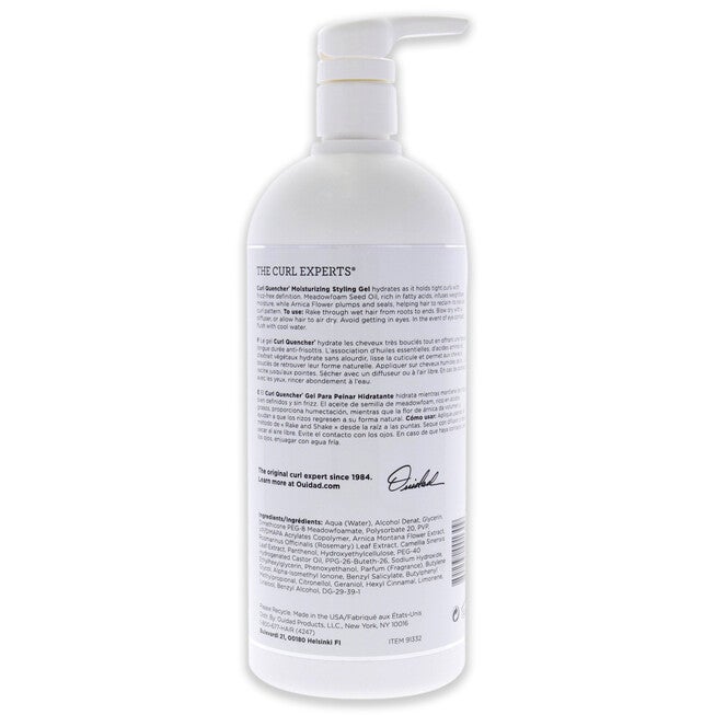 Curl Quencher Moisturizing Styling Gel by Ouidad for Unisex - 33.8 oz Gel, See Description, alternate image number 2