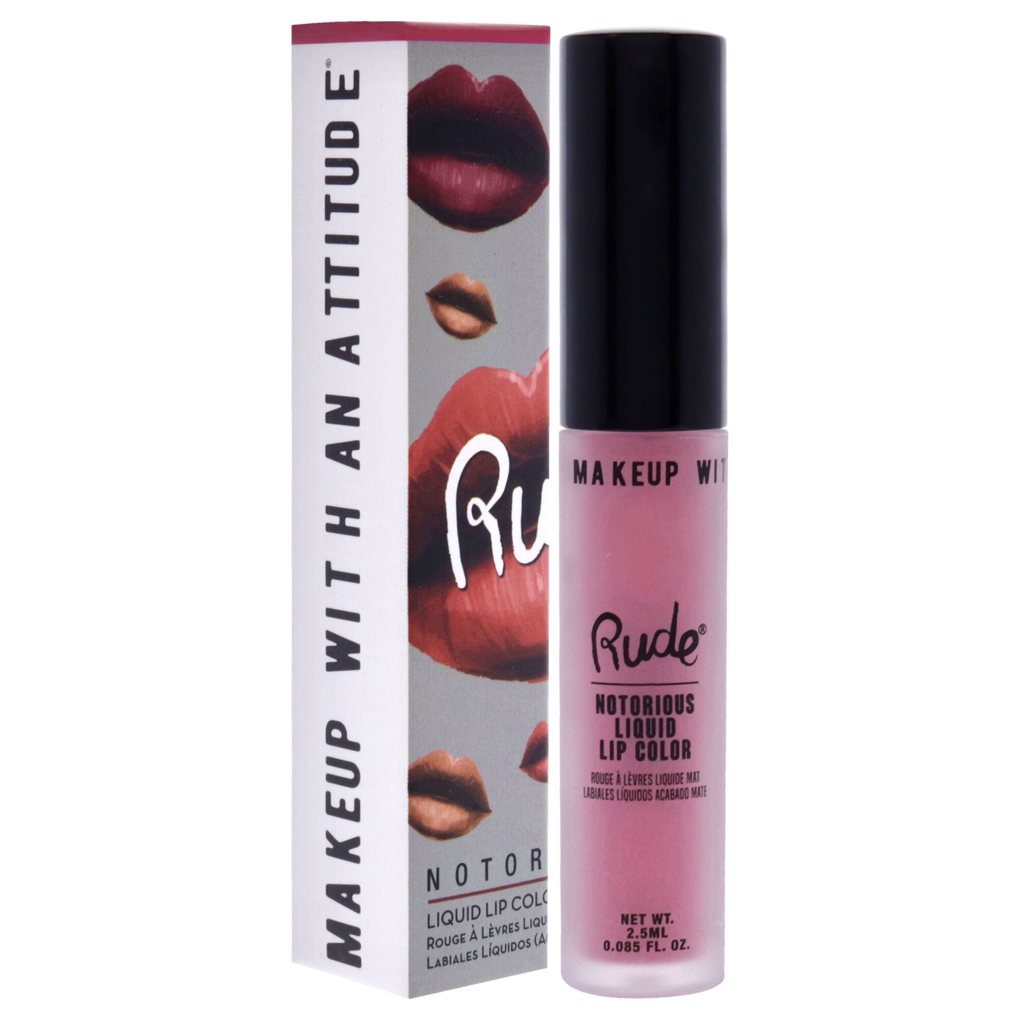 Notorious Rich Long Liquid Lip Color - Nude Colony by Rude Cosmetics for Women - 0.1 oz Lipstick, See Description, alternate image number 1