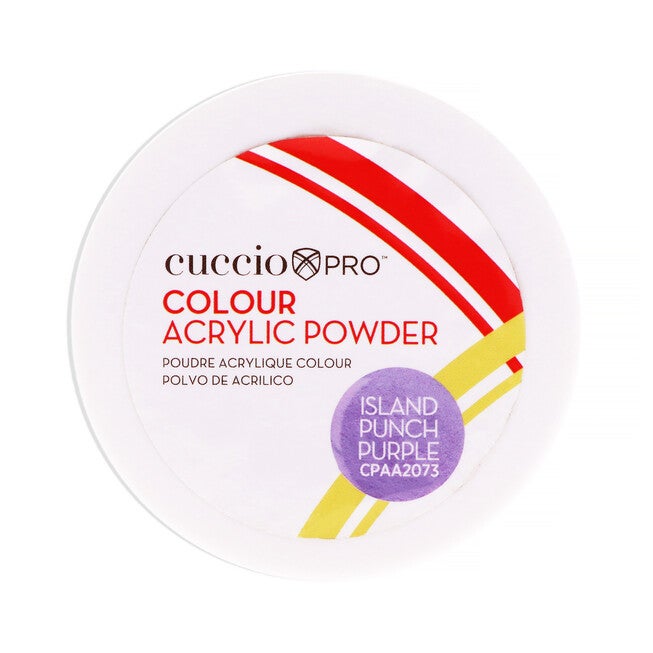 Colour Acrylic Powder - Island Punch Purple by Cuccio PRO for Women - 1.6 oz Acrylic Powder, NA, hi-res image number null