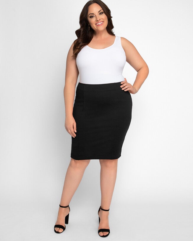 Priscilla Knit Pencil Skirt, , alternate image number null