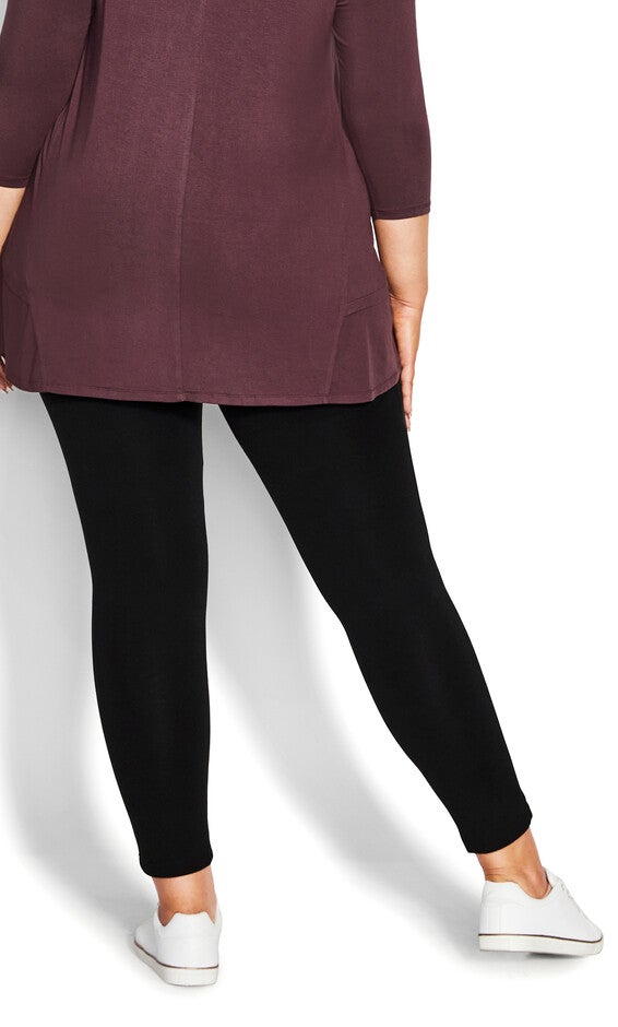 Pull On Ponte Pant Black - petite, , alternate image number 3