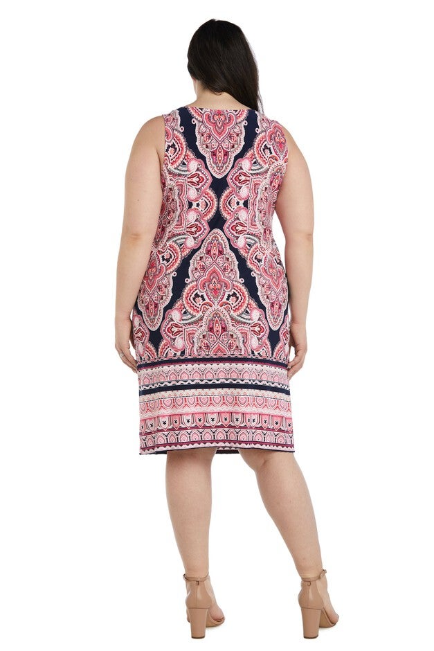 Puff Print Jacket Dress - Plus, , alternate image number null