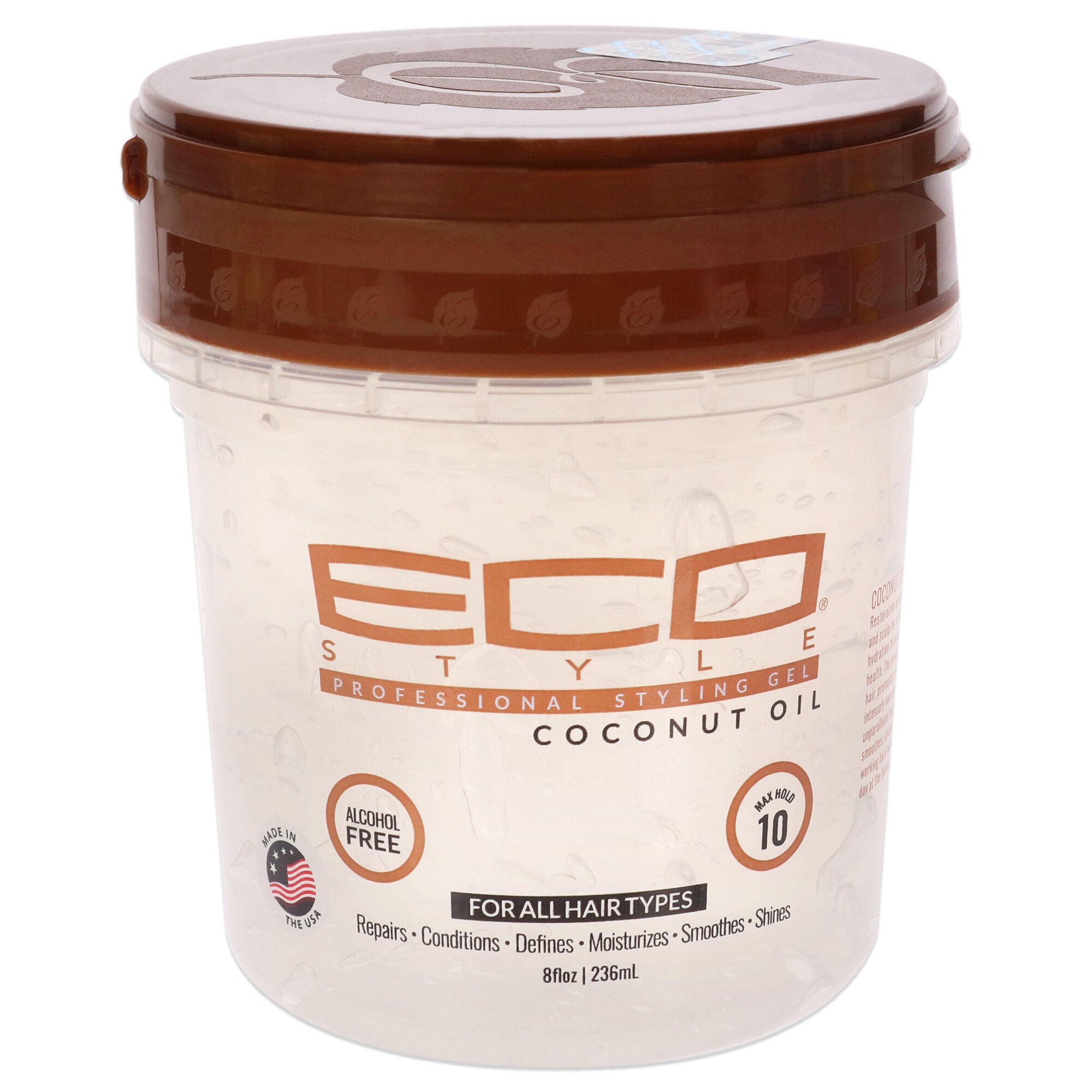 Eco Style Gel Coconut Oil by Ecoco for Unisex 8 oz Gel OneStopPlus