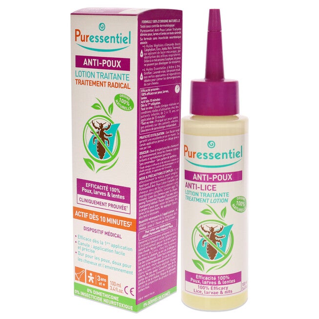 Anti-Lice Treatment Lotion by Puressentiel for Unisex - 3.4 oz Treatment, See Description, alternate image number 3