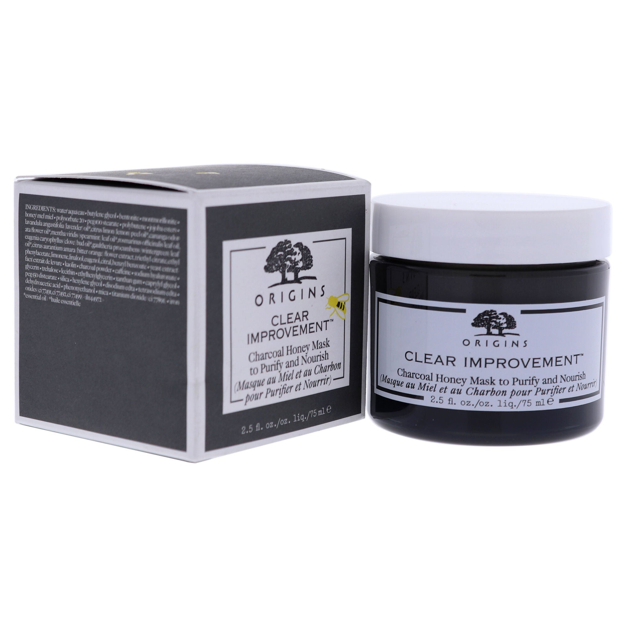 Clear Improvement Charcoal Honey Mask to Purify and Nourish by Origins for Unisex - 2.5 oz Mask, , alternate image number 7