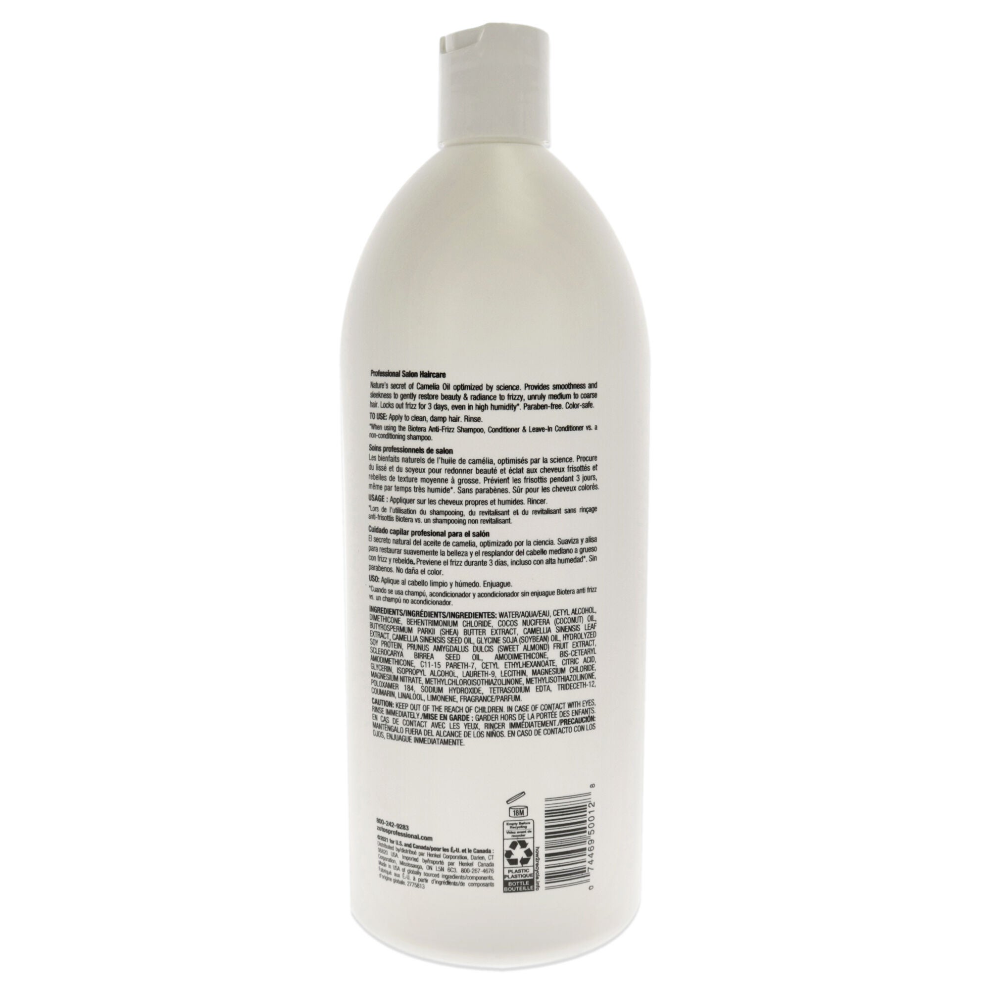 Anti Frizz Conditioner by Zotos for Unisex - 32 oz Conditioner, See Description, alternate image number 2