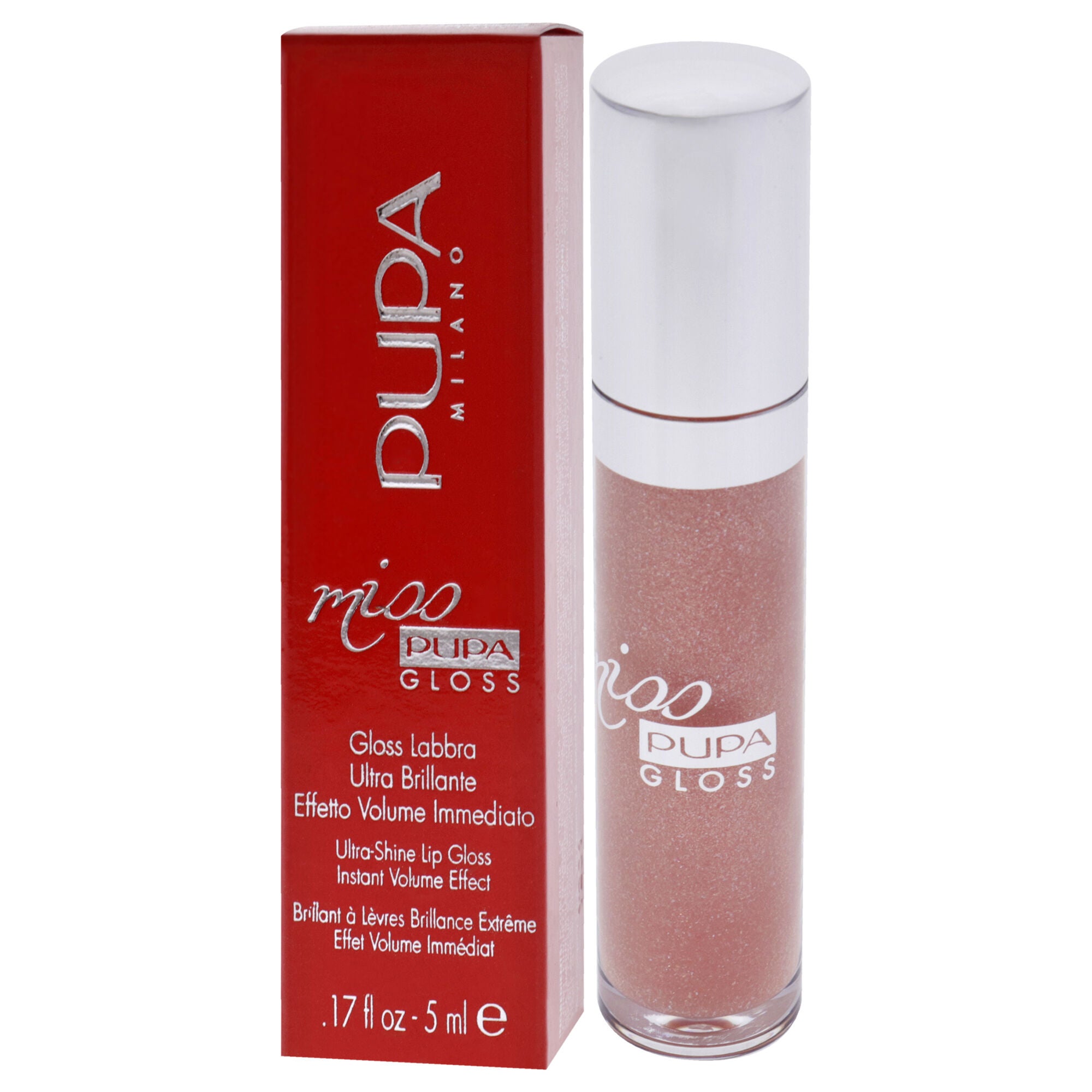 Miss Pupa Gloss Ultra-Shine Lip Gloss - 102 Sexy Skin by Pupa Milano for Women - 0.17 oz Lip Gloss, , alternate image number 7