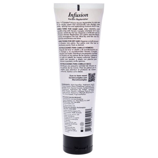 Infusion Keratin Replenisher by Keratin Complex for Unisex - 4 oz Cream, , alternate image number null