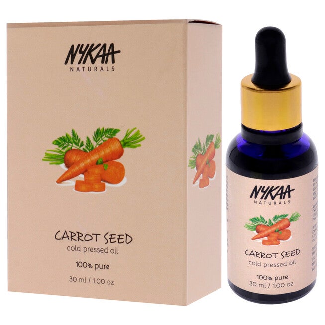 100 Percent Pure Cold Pressed Oil - Carrot Seed by Nykaa Naturals for Women - 1 oz Oil, , alternate image number null